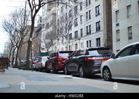 Upper West side NYC street Stock Photo