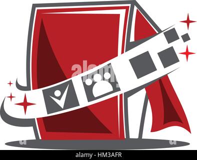Photo Booth Logo Stock Vector