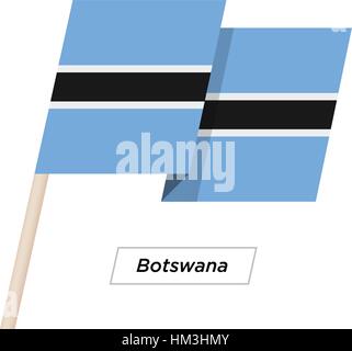 Wavy vector flag of Botswana Stock Vector Image & Art - Alamy