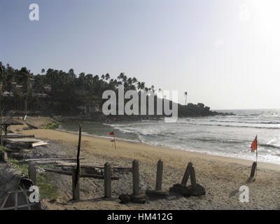 Landscape from Kovalam Kerala, India. Coastal town in the southern Indian state of Kerala, south of Thiruvananthapuram. Stock Photo