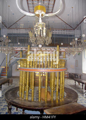 Paradesi Synagogue, Cochin Jewish Synagogue or the Mattancherry Synagogue, is the oldest active synagogue in India. Stock Photo