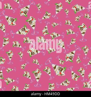 Ice Cream Seamless Pattern Stock Vector