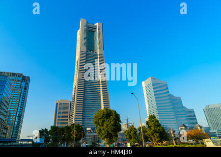 Yokohama,Japan - November 24,2015 : Yokohama city , Yokohama is the third biggest city in Japan. Stock Photo