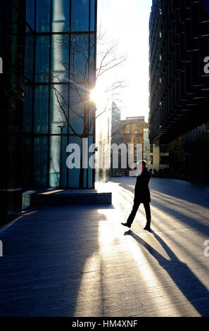 office buildings in the city of london, england Stock Photo