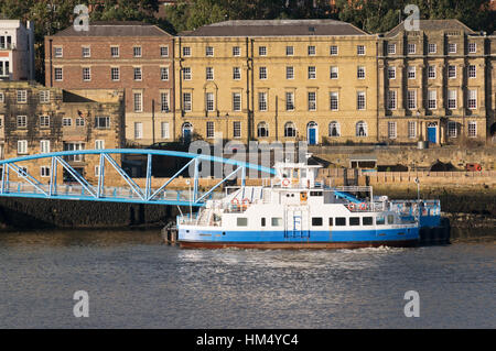 Shields ferry Pride of the Tyne at North Shields ferry landing, north east England, UK Stock Photo