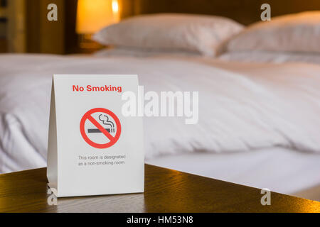 Non smoking hotel room Stock Photo