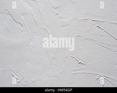 Decorative plaster effect on wall Stock Photo