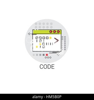 Coding Web Graphic Design Application Development Icon Stock Vector