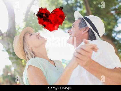 Mature couple dancing Stock Photo