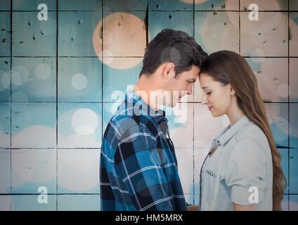 Affectionate couple embracing each other Stock Photo