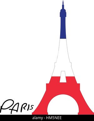 Eiffel tower vector illustration eps 10 Stock Vector