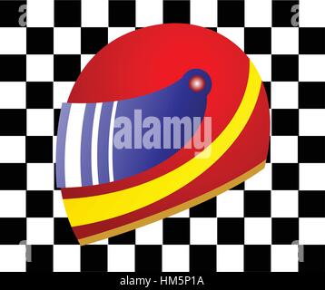 Racing helmet vector illustration eps 10 Stock Vector