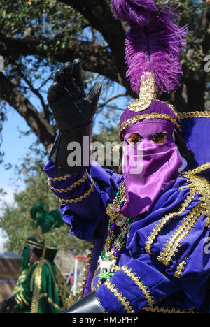 Mardi Gras in New Orleans, Louisiana. Stock Photo