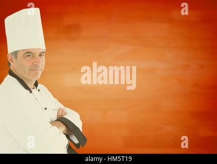Portrait of chef standing with arms crossed Stock Photo