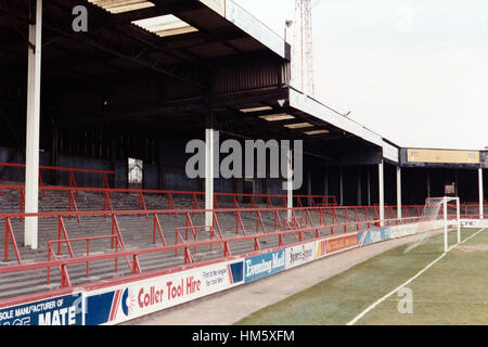 General view of Fellows Park, Walsall Football Club on 4th May 1989