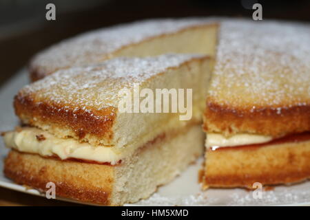 Victoria Sponge Cake Stock Photo