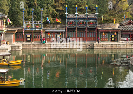 Suzhou Street, Summer Palace,  Beijing, People's Republic of China, Asia Stock Photo