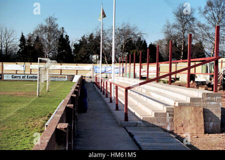 Ladysmead, home of Tiverton Town FC (Devon), pictured in March 1995 Stock Photo