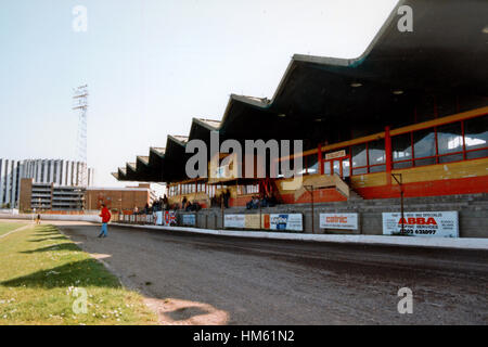 Poole Stadium, home of Poole Town Football Club (Dorset), pictured in April 1994 Stock Photo