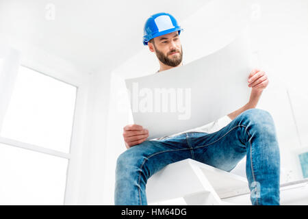 Builder or repairman portrait Stock Photo