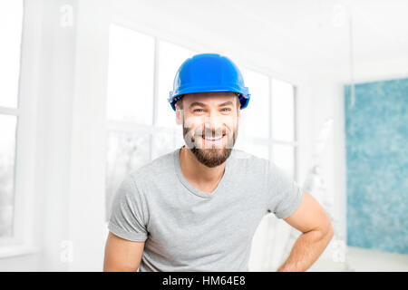 Builder or repairman indoor portrait Stock Photo