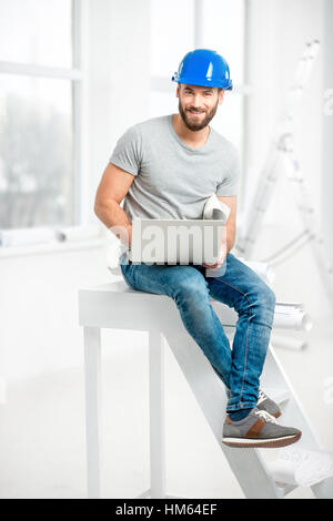 Builder or repairman portrait Stock Photo