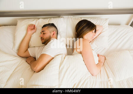 Young couple sleeping Stock Photo