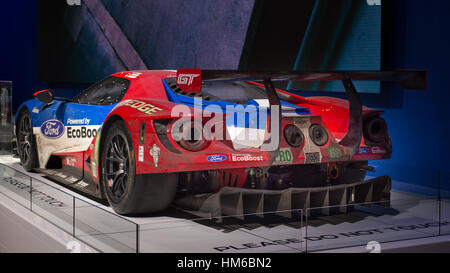 2016 Ford GT race car at at SEMA. Stock Photo