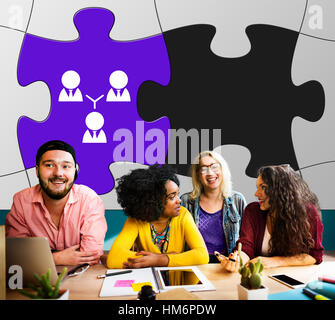 Team Building Collaboration Partenrship Cooperation Concept Stock Photo