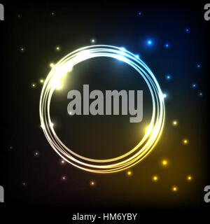 Abstract colorful plasma background with circles, stock vector Stock Vector