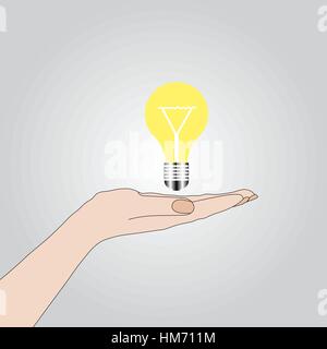 Closeup shot of a woman hand isolated on white background. Close up hand with the palm up receiving or holding something. Girl s hand open. Stock Vector