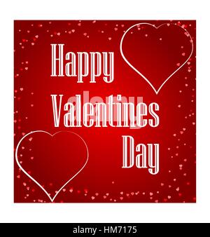 Romantic red heart background. Vector illustration for holiday design. Many flying hearts on red background. For wedding card, valentine s day greetin Stock Vector