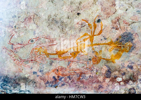 An Aboriginal rock painting art gallery featuring Mimi spirits which ...