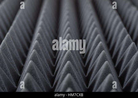 Acoustic absorbing foam for studio recording. Pyramid shape. Stock Photo