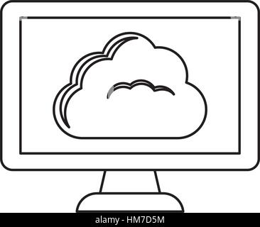 figure database hosting related icon image, vector illustratuion Stock Vector
