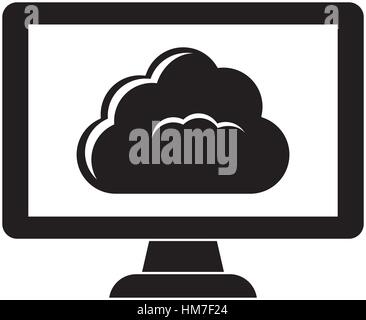 black database hosting related icon image, vector illustratuion Stock Vector