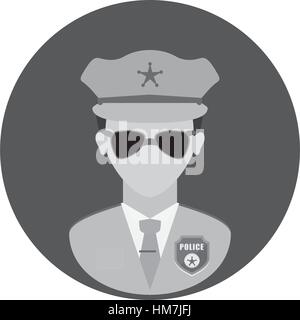 figure police officer icon image, vector illustration Stock Vector ...