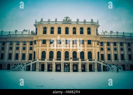 Winter Mood at Park and Palace Schönbrunn in Vienna