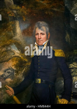 Andrew Jackson, 7th president of the United States, in General's uniform, portrait by John Wesley Jarvis, c.1819 Stock Photo