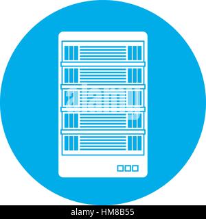 data center storage two tone button icon image vector illustration ...