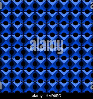 Futuristic pattern of square rivets / cross shapes - seamless editable repeating vector background wallpaper Stock Vector