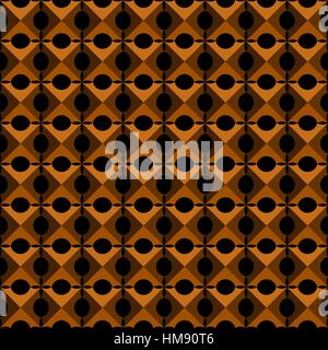 Futuristic pattern of square rivets / cross shapes - seamless editable repeating vector background wallpaper Stock Vector