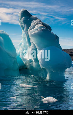 Beautiful little icebergs, Hope Bay, Antarctica, Polar Regions Stock Photo