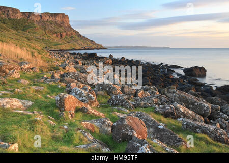 Fair Head, Murlough Bay, County Antrim, Ulster, Northern Ireland, United Kingdom Stock Photo