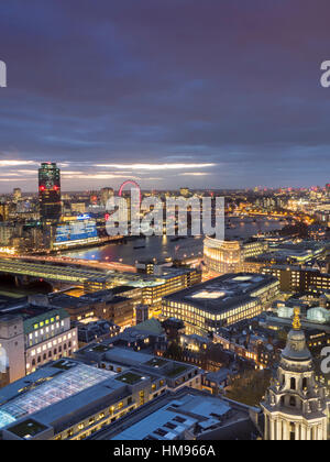Cityscape from St. Paul's, London, England, United Kingdom Stock Photo