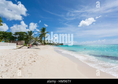 Worthing Beach, Christ Church, Barbados, West Indies, Caribbean, Central America Stock Photo