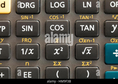 Texas Instruments scientific calculator keypad - USA Stock Photo
