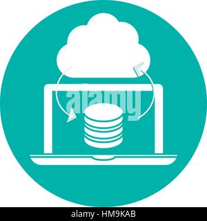 data center storage two tone button icon image vector illustration ...