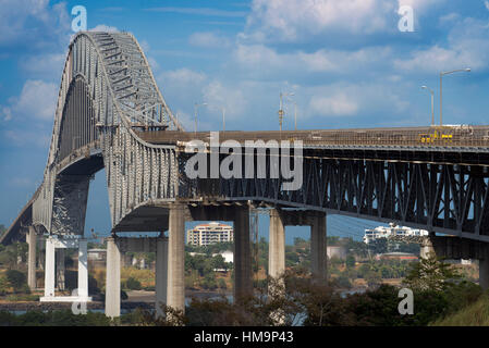 Puente de las Americas, Bridge of the Americas, Thatcher Ferry Bridge, Republic of Panama. The Bridge of the Americas (Spanish: Puente de las Américas Stock Photo