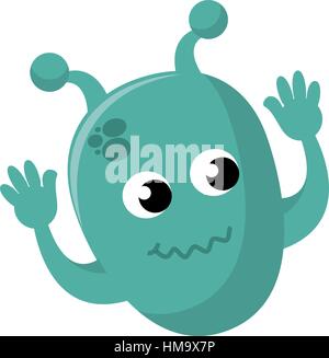 martian character comic icon vector illustration design Stock Vector
